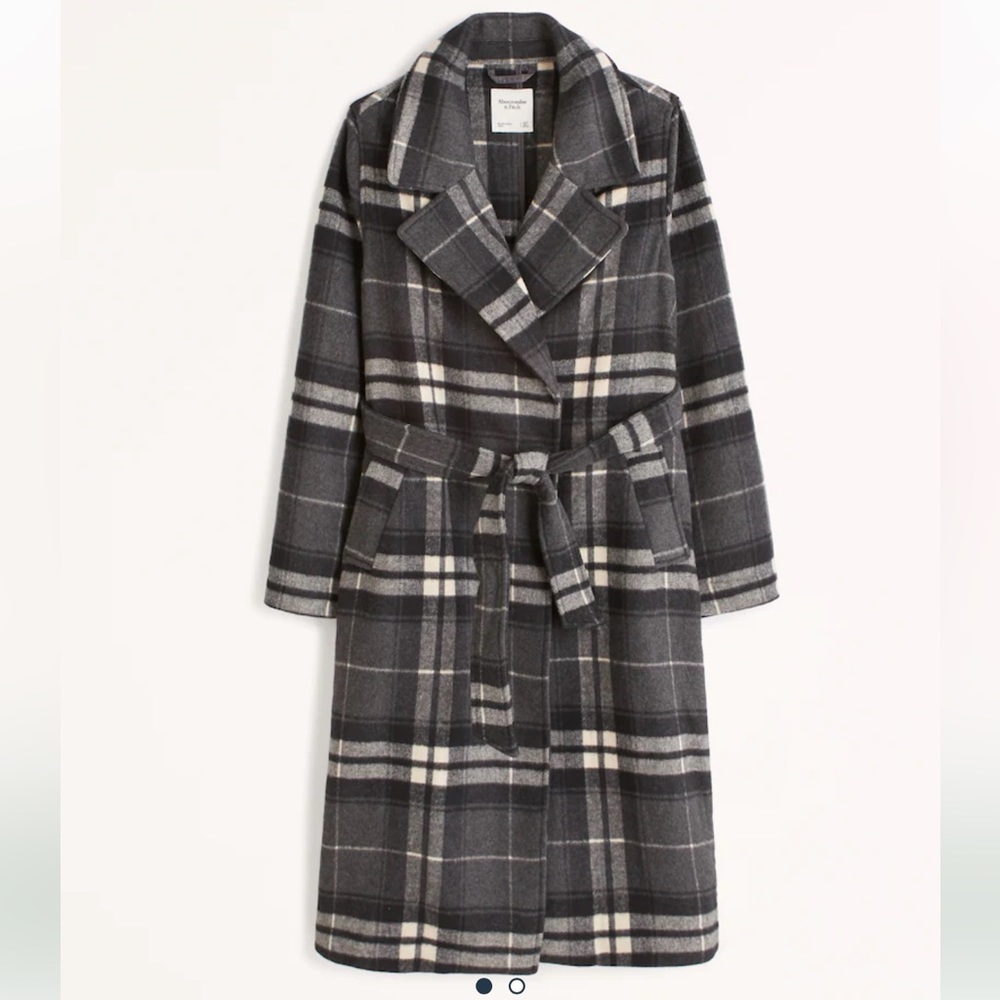 Abercrombie and fitch Wool-Blend Belted Blanket Coat
